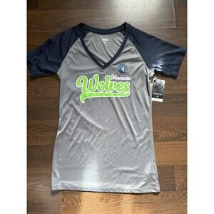 CUTE Minnesota Timberwolves Women's Sz Sm Blue NBA T-Shirt, NEW&NICE!